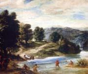 Eugene Delacroix The Banks of the River Sebou oil painting artist